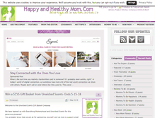 Tablet Screenshot of happyandhealthymom.com